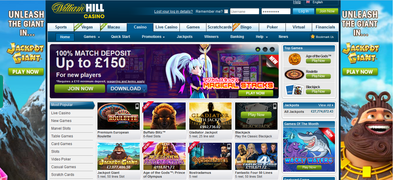William Hill online casino