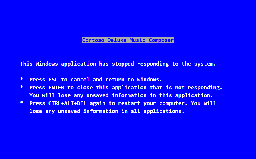 blue screen of the death