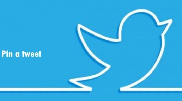 How to pin a tweet in twitter